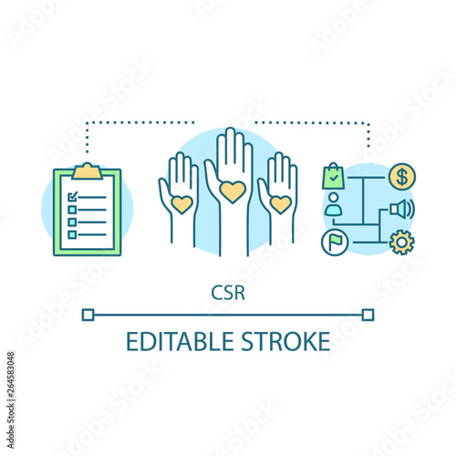 CSR concept icon
