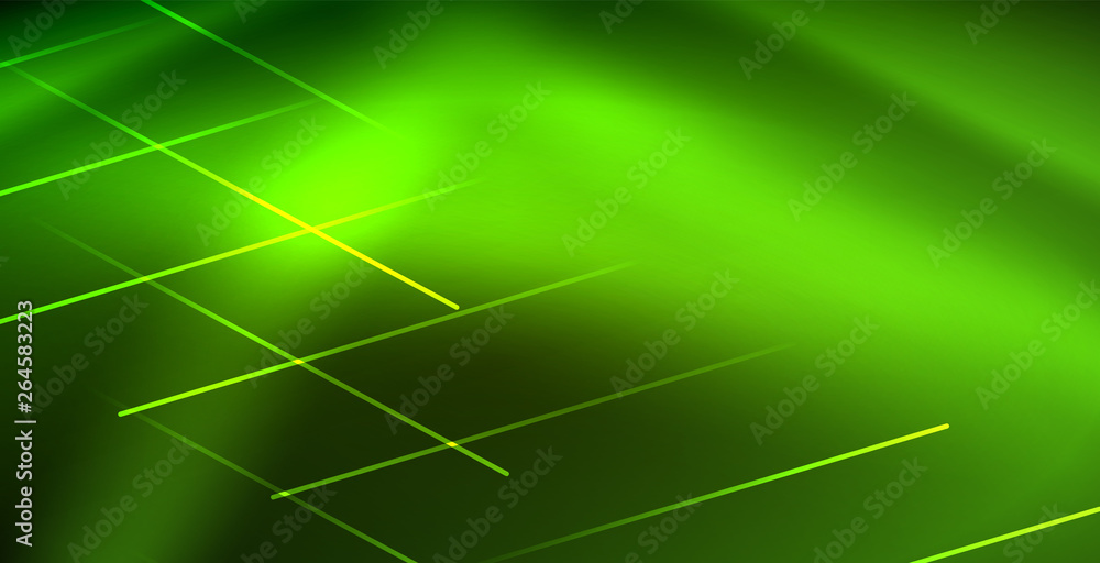 Neon glowing wave, magic energy and light motion background Neon glowing wave, magic energy and light motion background
