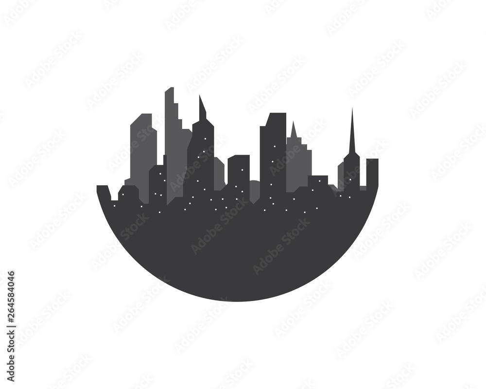 modern city skyline vector landscape modern city skyline vector landscape