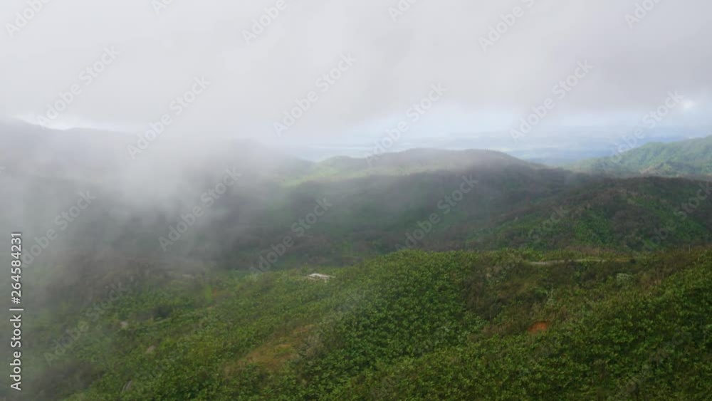Clouds moving over the mountains at El Yunque, Puerto Rico. Clouds moving over the mountains at El Yunque, Puerto Rico.