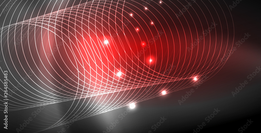 Glowing shiny neon colors with abstract lines, modern background Glowing shiny neon colors with abstract lines, modern background