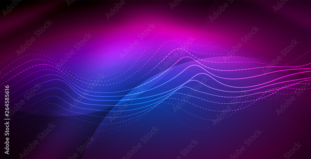 Neon lines shiny glowing background Neon lines shiny glowing background