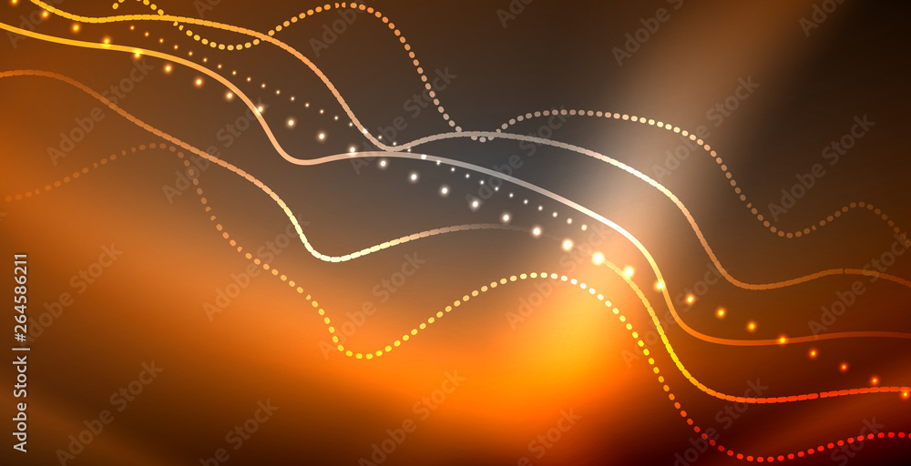 Neon lines shiny glowing background Neon lines shiny glowing background