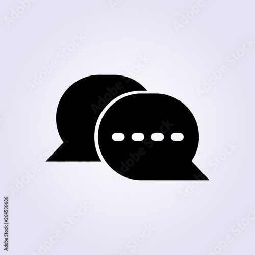 black SMS Cell Phone Text Message Icon