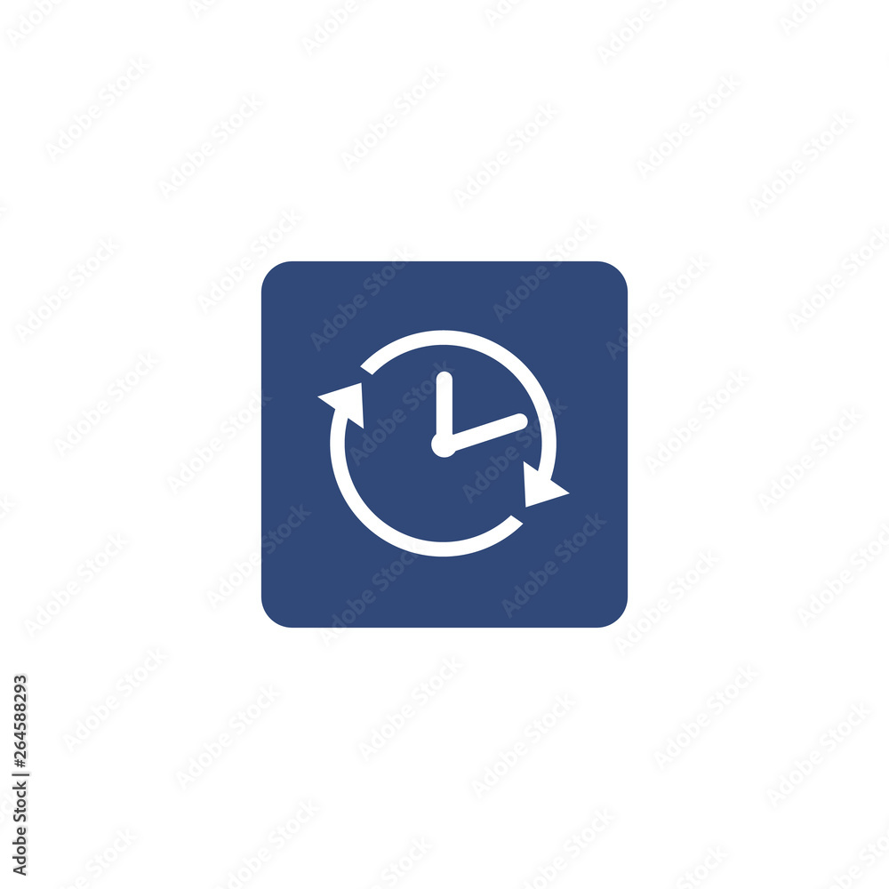 Clock icon, Vector illustration Time icon Clock icon, Vector illustration Time icon