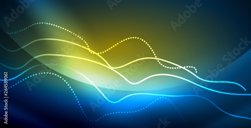 Neon wave background