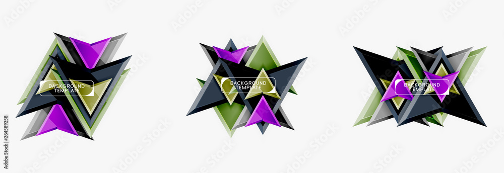 Arrows abstract composition for banner, background or logo Arrows abstract composition for banner, background or logo