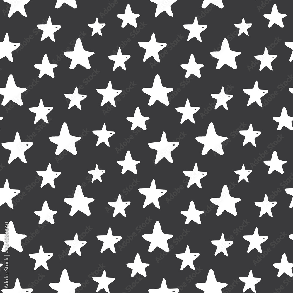 Star seamless pattern, Hand drawn sketched doodle stars, vector illustration Star seamless pattern, Hand drawn sketched doodle stars, vector illustration