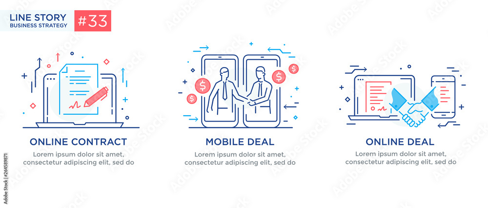 Set of illustrations concept with businessmen. Workflow, growth, graphics. Business development, milestones. linear illustration Icons infographics. Landing page site print poster. Line story Set of illustrations concept with businessmen. Workflow, growth, graphics. Business development, milestones. linear illustration Icons infographics. Landing page site print poster. Line story