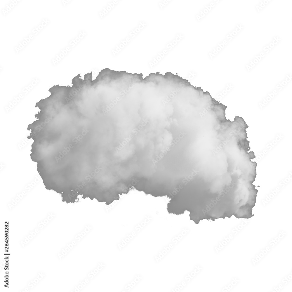 Heavy smoke isolated on a white background for making brushes Heavy smoke isolated on a white background for making brushes