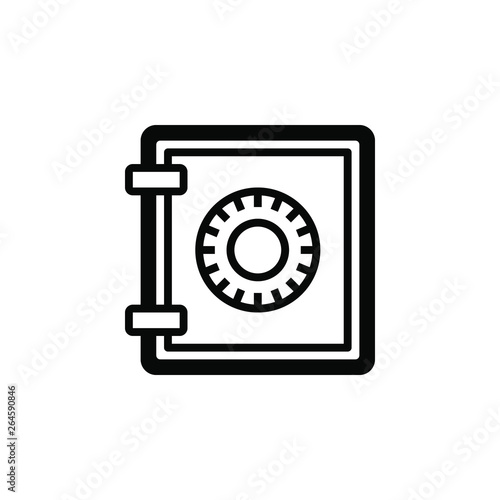 Safe vector icon. This icon use for admin panels, website, interfaces, mobile apps