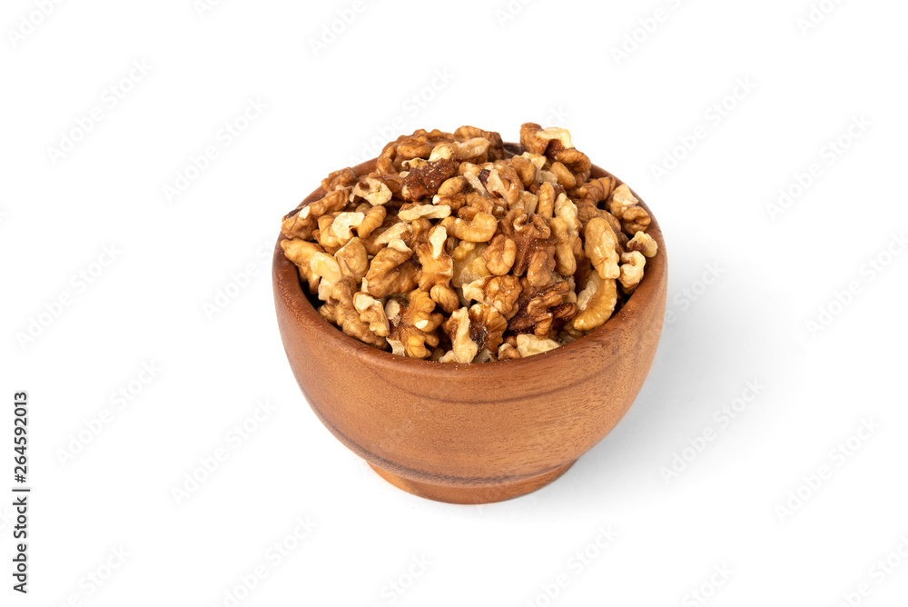 Walnut isolated on white background. Walnut isolated on white background.