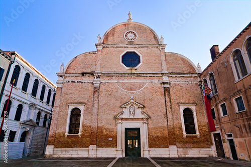 Church of Santa Maria Del Carmelo or Dei Carmini, Venice, Italy photo