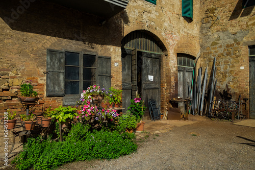 Buonconvento village, Tuscany, Italy