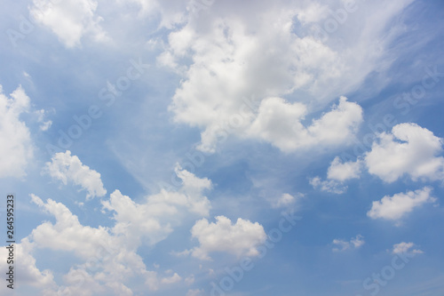 White clouds and blue sky backgrounds