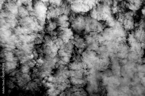 White cloud isolated on black background © media-ja