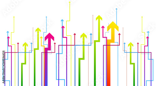frecce, direzione, salire, salita, successo, fibra, connessione