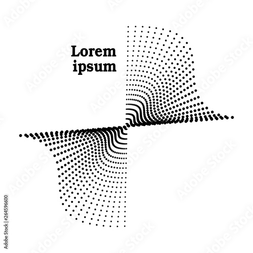Quadro em tela Logo wave pattern