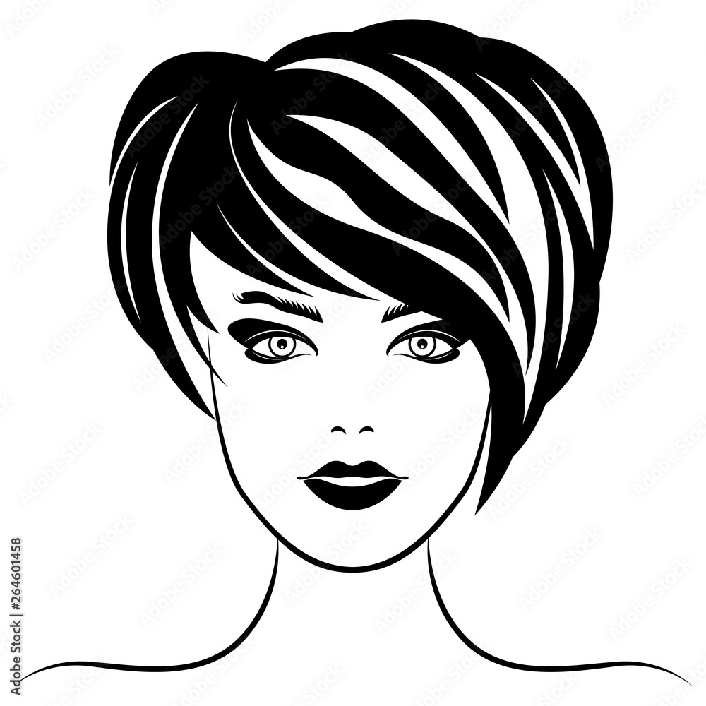 Stylized woman's face Stylized woman's face