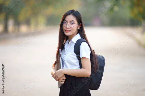 Portrait of female university student