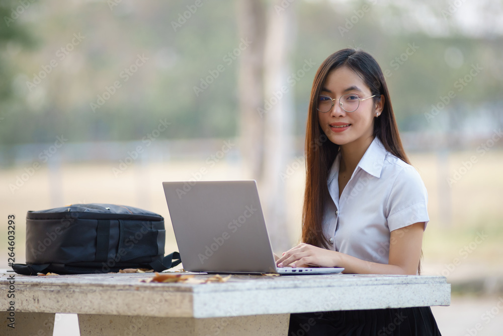 Portrait of female university student Portrait of female university student