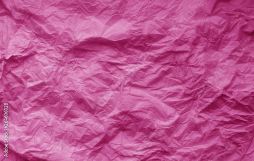 Wallpaper Mural Crumpled sheet of paper in pink color. Torontodigital.ca