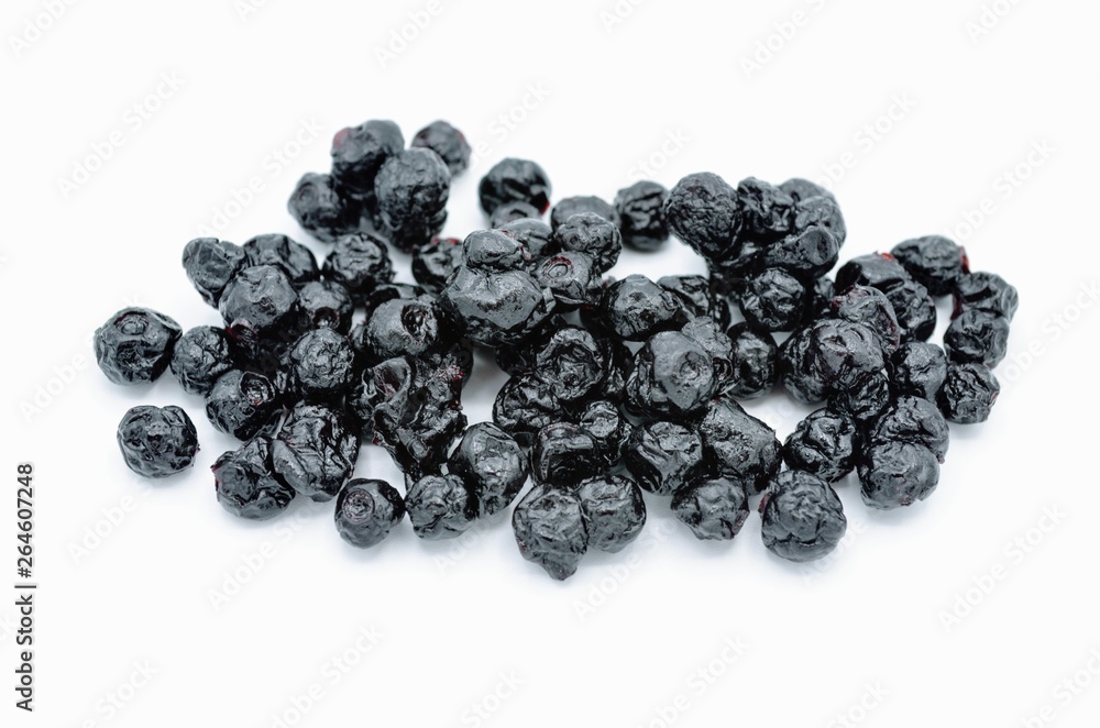 Dried Blueberries Isolated on White Backgrou d Dried Blueberries Isolated on White Backgrou d