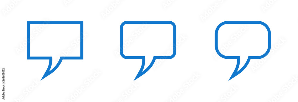 Obraz premium Speech balloon, dialog chat icon symbol.