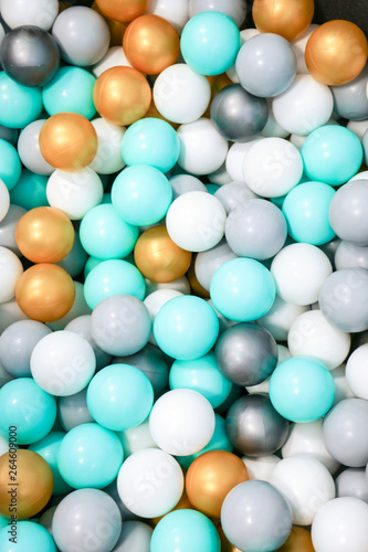 Children s plastic balls for dry pool and fun game.