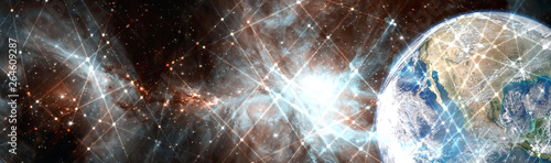 Line and dot pattern space ...