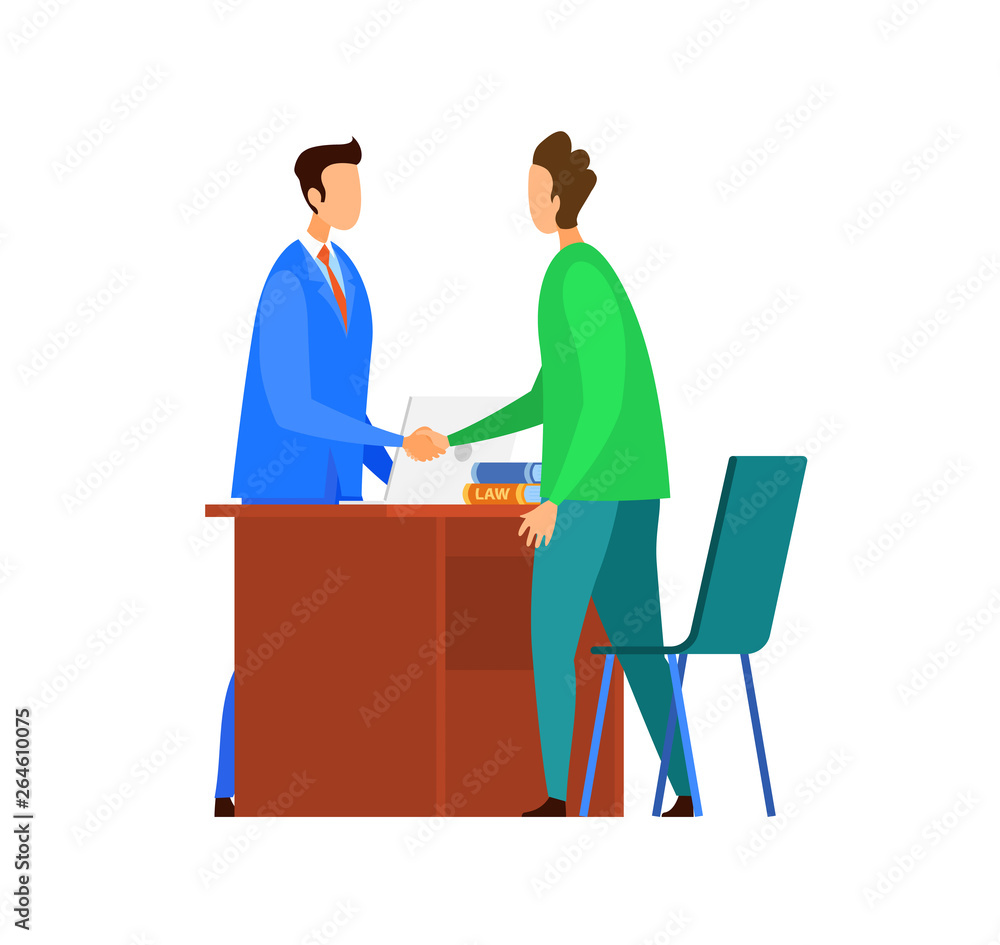 Successful Negotiations, Agreement Illustration Successful Negotiations, Agreement Illustration