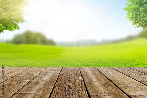 Terrasse in Landschaft