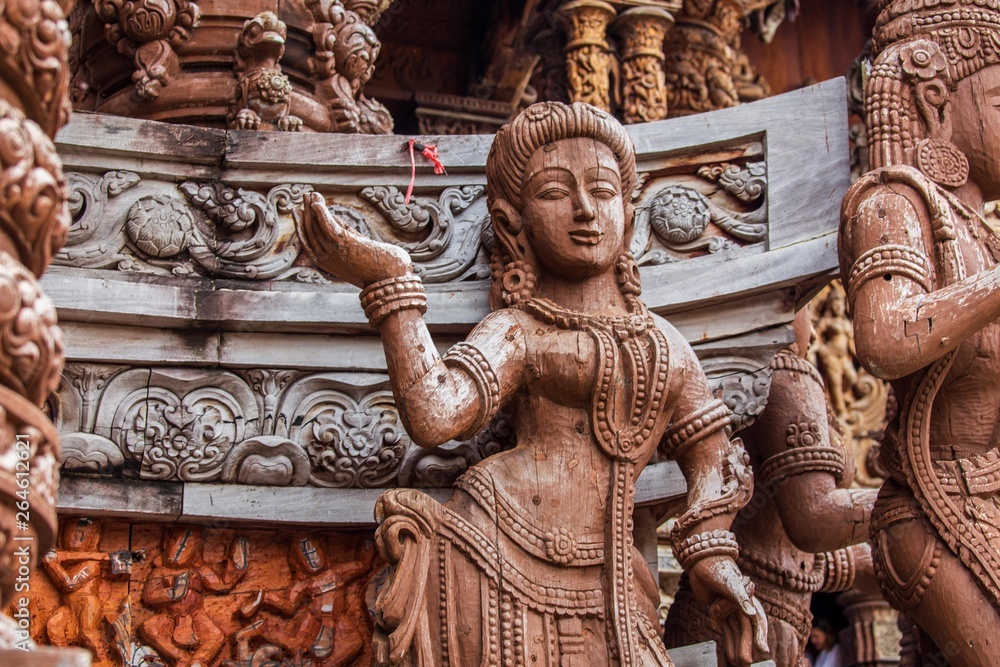Fototapeta premium Sculptures in wood , Thailand