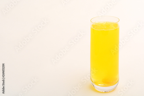 Healthy orange flavour vitamin drink