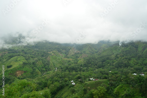 view of the valley at the foot of the mountain lompo battang © andis