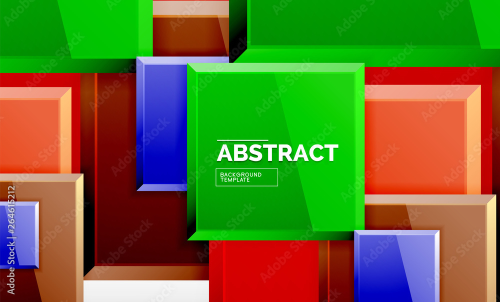 Geometric abstract background, modern square design Geometric abstract background, modern square design
