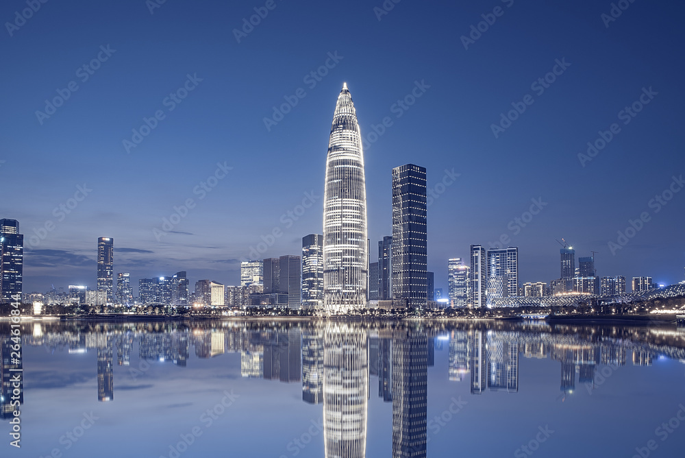 Obraz premium Shenzhen city night scene 
