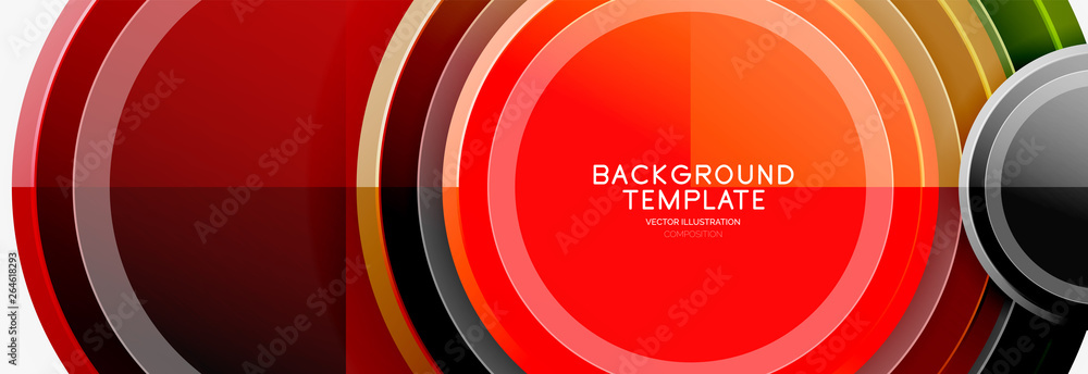 Circular pattern, abstract circles composition Circular pattern, abstract circles composition