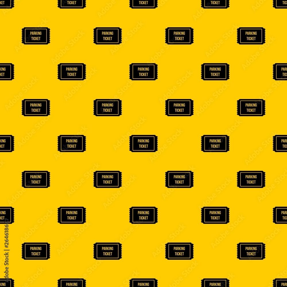 Parking ticket pattern seamless vector repeat geometric yellow for any design Parking ticket pattern seamless vector repeat geometric yellow for any design