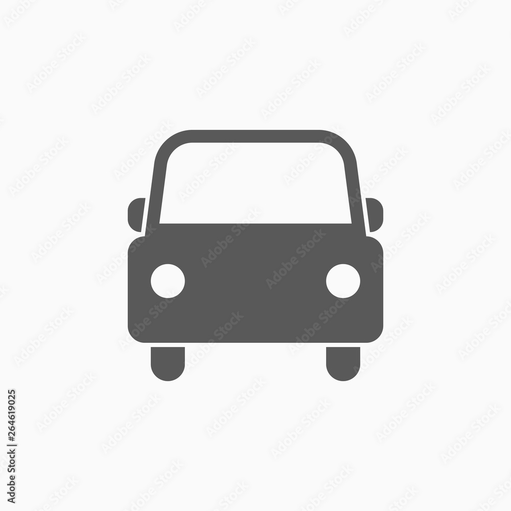 car icon, automobile vector