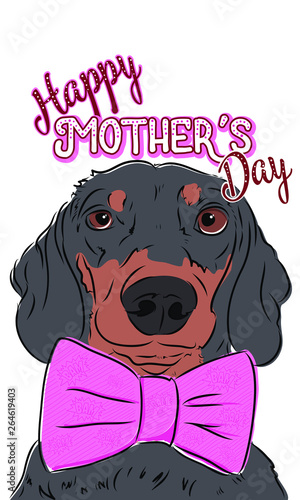 Happy Mother s Day Dachshund