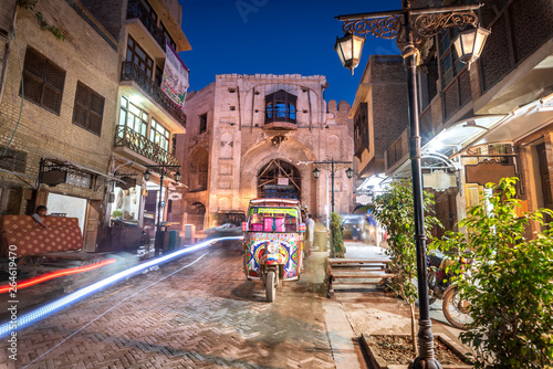 Food street is the cultural heritage of Peshawar, Pakistan. photo