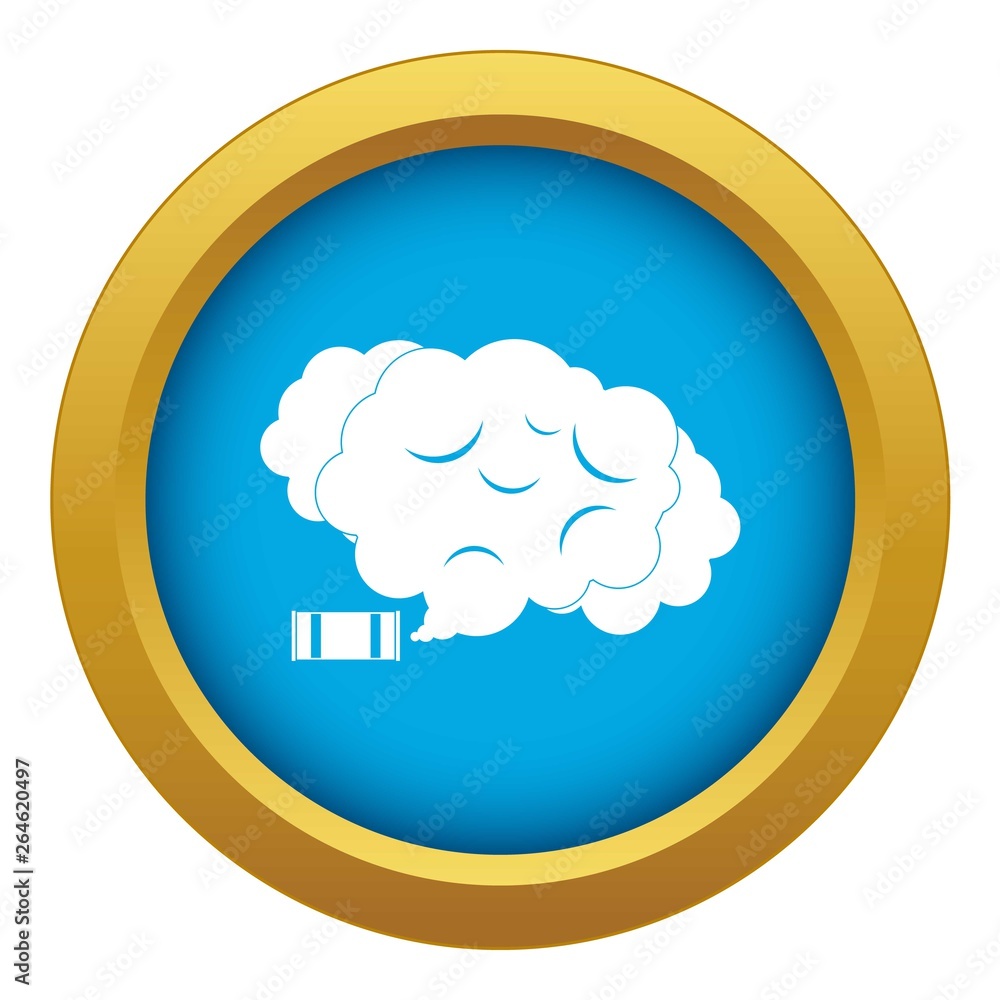 Tear gas icon blue vector isolated on white background for any design Tear gas icon blue vector isolated on white background for any design