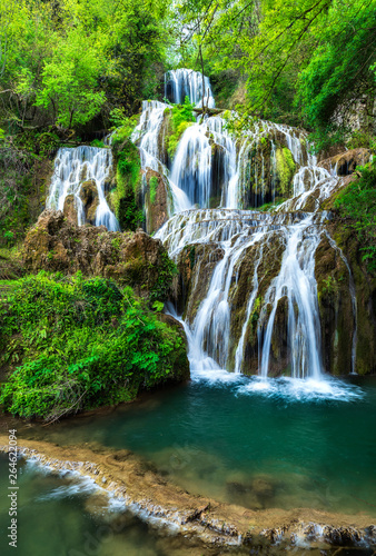 Fototapeta Naklejka Na Ścianę i Meble -  Amazing spring view of Krushuna Waterfalls, near the city of Lovech, Bulgaria