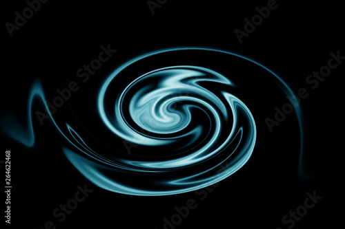 Abstract pattern, in the form of a turbulent curl.