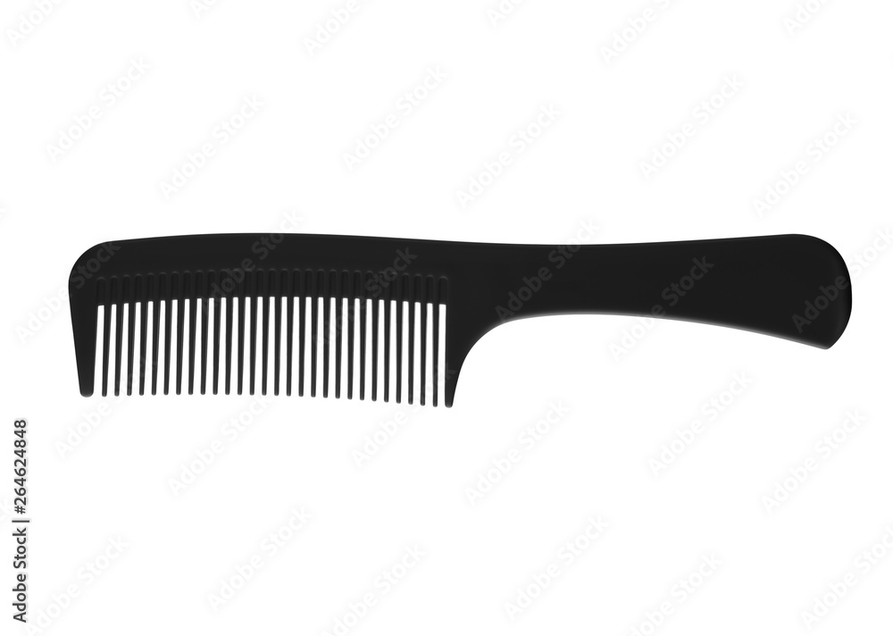 Silhouette of comb isolated on white background Silhouette of comb isolated on white background