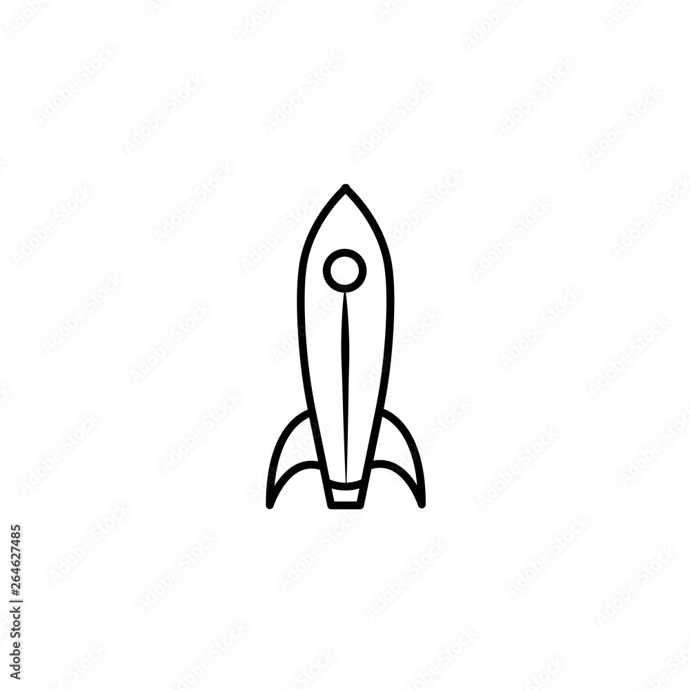 Rocket vector icon Rocket vector icon
