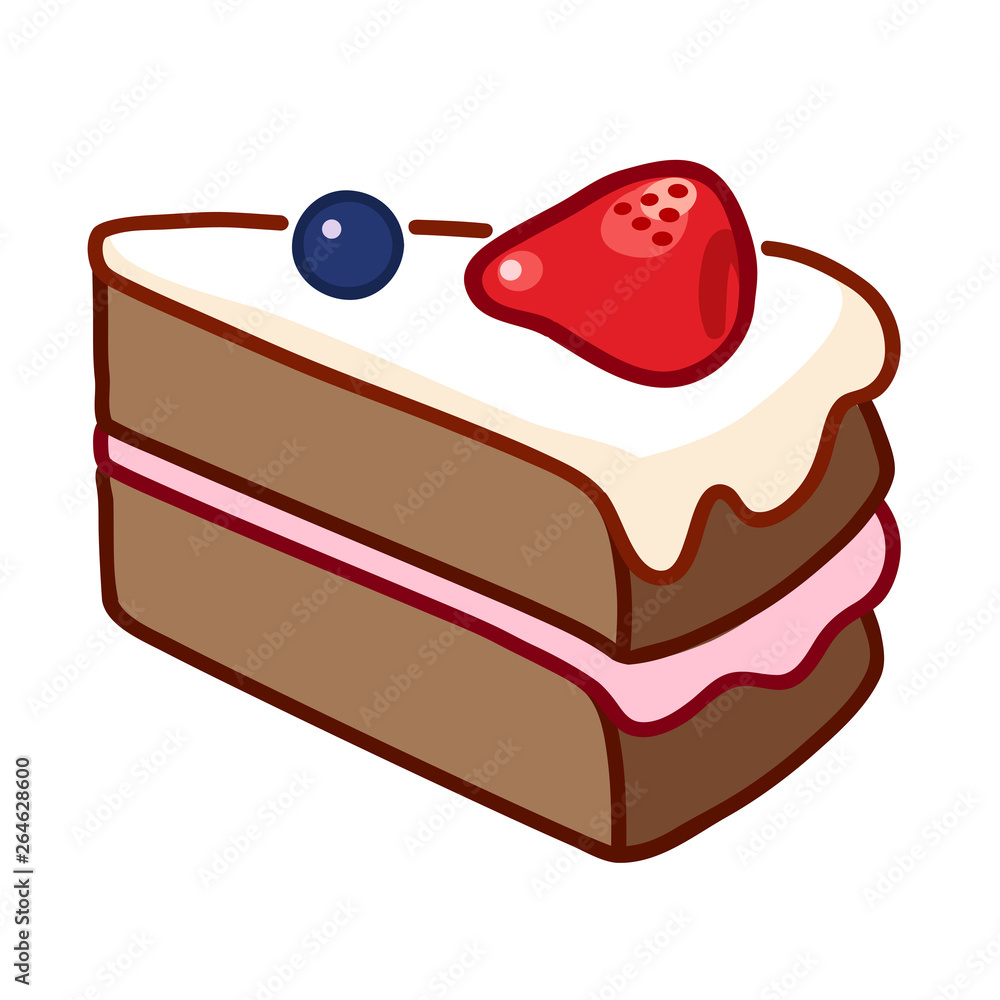 Chocolate slice cake cartoon character design showing shocking gesture  Stock Vector Image & Art - Alamy