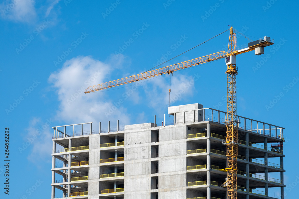 Construction Site With A Crane Construction Site With A Crane