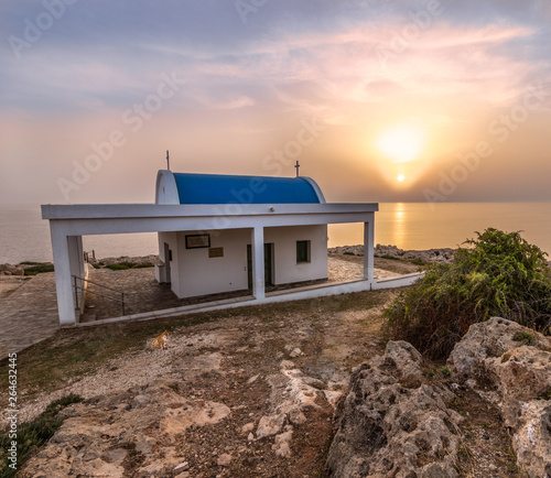The chapel of Saint Anargyroi in Cape Greco Cyprus